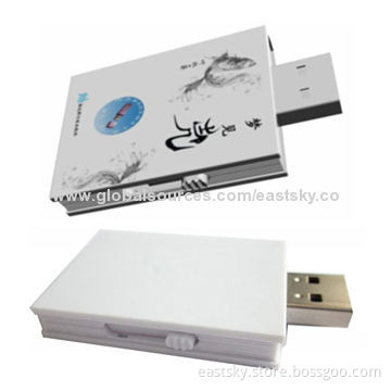Custom Book Style USB Flash Drive, High-speed Data Transfer Performance, 10-year Data RetentionNew